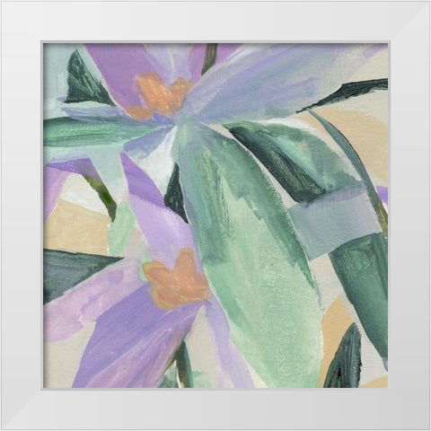 Pistils Song I White Modern Wood Framed Art Print by Warren, Annie