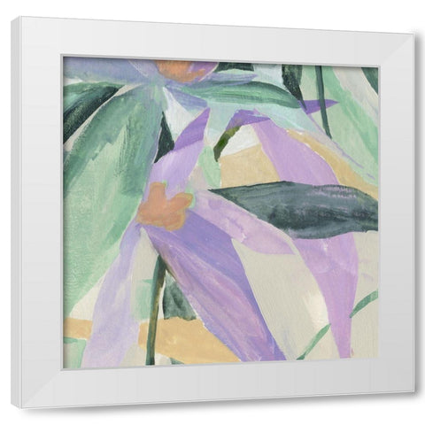 Pistils Song II White Modern Wood Framed Art Print by Warren, Annie