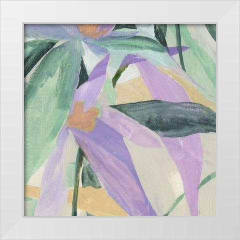 Pistils Song II White Modern Wood Framed Art Print by Warren, Annie