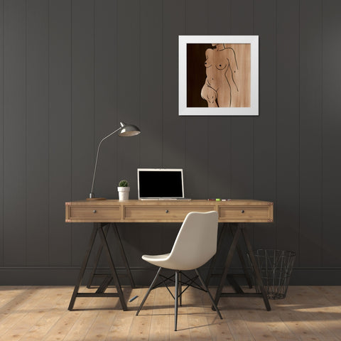 Mud Bath II White Modern Wood Framed Art Print by Popp, Grace