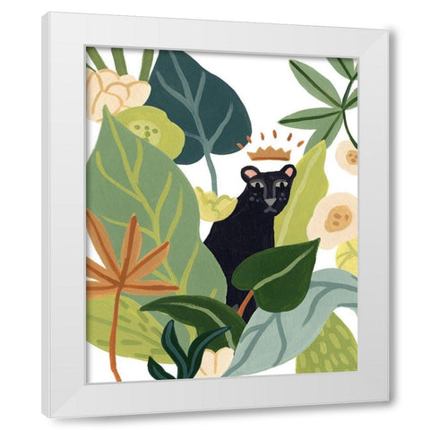 Panther Magic I White Modern Wood Framed Art Print by Vess, June Erica