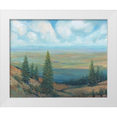 Mountain Top II White Modern Wood Framed Art Print by OToole, Tim