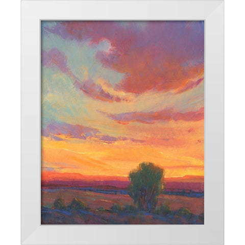 Fire in the Sky I White Modern Wood Framed Art Print by OToole, Tim