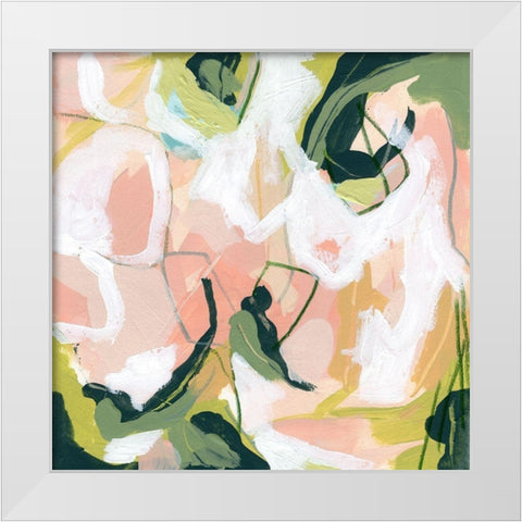 Snapdragon I White Modern Wood Framed Art Print by Vess, June Erica