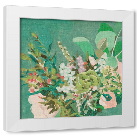 Hello Spring III White Modern Wood Framed Art Print by Wang, Melissa