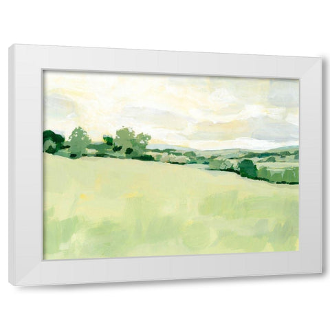 Pearly Pasture I White Modern Wood Framed Art Print by Barnes, Victoria