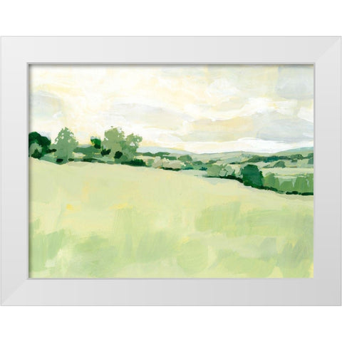 Pearly Pasture I White Modern Wood Framed Art Print by Barnes, Victoria