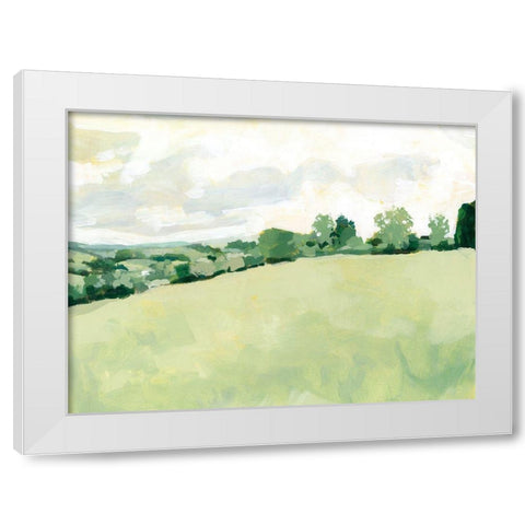 Pearly Pasture II White Modern Wood Framed Art Print by Barnes, Victoria