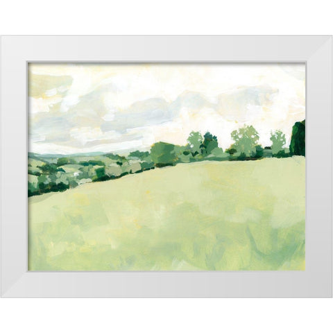 Pearly Pasture II White Modern Wood Framed Art Print by Barnes, Victoria