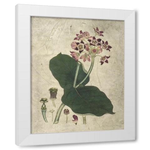 Aubergine Florals III White Modern Wood Framed Art Print by Vision Studio