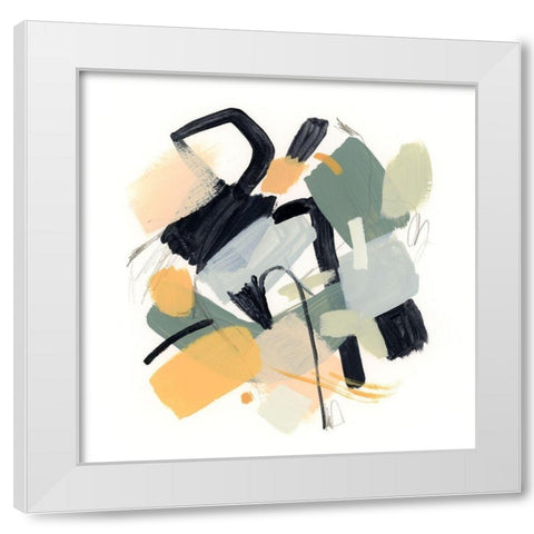 Covey II White Modern Wood Framed Art Print by Barnes, Victoria