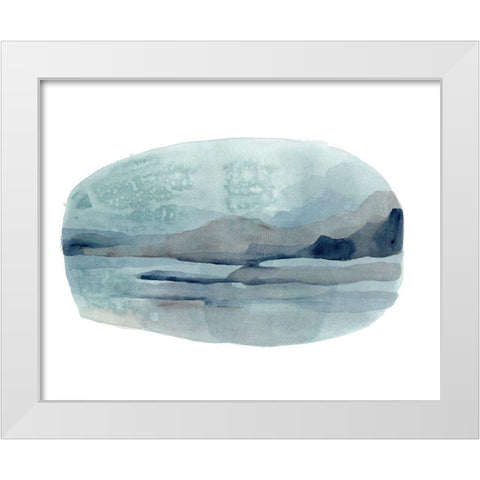 Vignette View I White Modern Wood Framed Art Print by Vess, June Erica