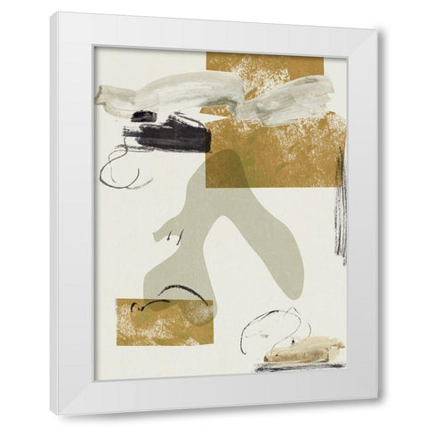 Over the Line I White Modern Wood Framed Art Print by Wang, Melissa