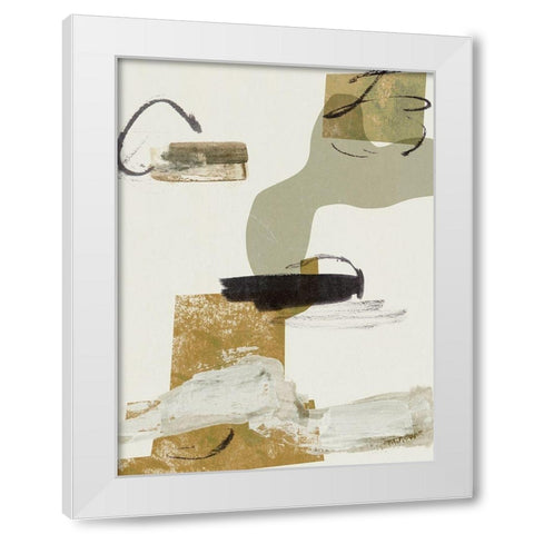 Over the Line II White Modern Wood Framed Art Print by Wang, Melissa