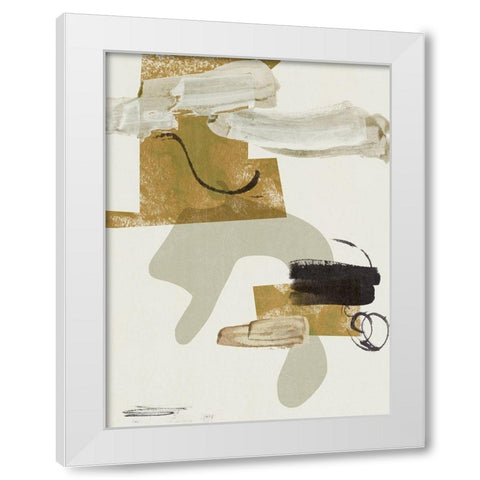 Over the Line III White Modern Wood Framed Art Print by Wang, Melissa