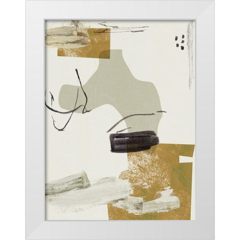 Over the Line IV White Modern Wood Framed Art Print by Wang, Melissa