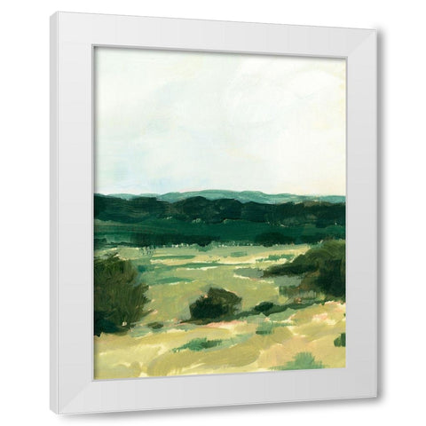 Treeline Vista II White Modern Wood Framed Art Print by Barnes, Victoria