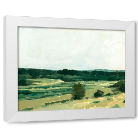 Treeline Vista III White Modern Wood Framed Art Print by Barnes, Victoria