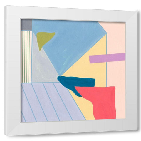 Radiant Light IV White Modern Wood Framed Art Print by Wang, Melissa