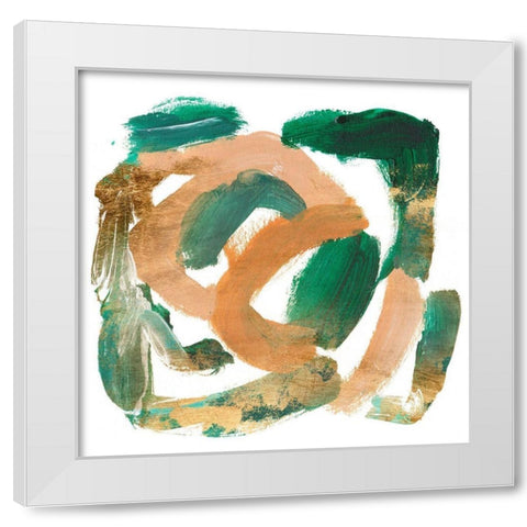 Stroll I White Modern Wood Framed Art Print by Wang, Melissa