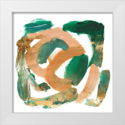 Stroll I White Modern Wood Framed Art Print by Wang, Melissa