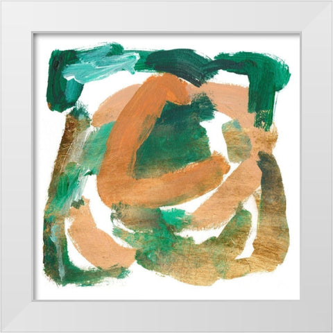 Stroll III White Modern Wood Framed Art Print by Wang, Melissa