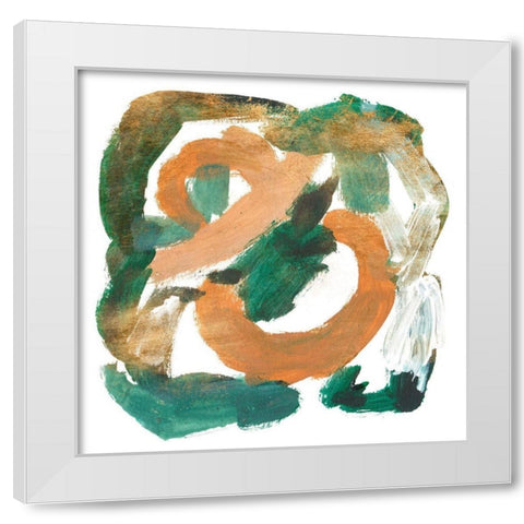 Stroll IV White Modern Wood Framed Art Print by Wang, Melissa