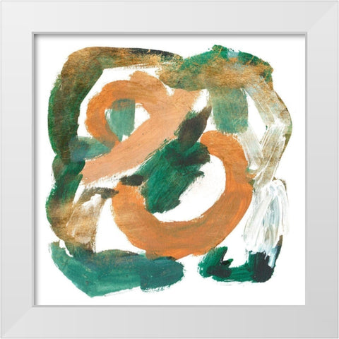 Stroll IV White Modern Wood Framed Art Print by Wang, Melissa