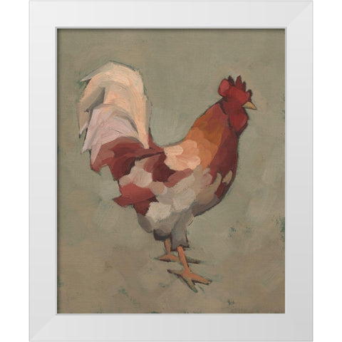 Roost Ruler I White Modern Wood Framed Art Print by Green, Jacob