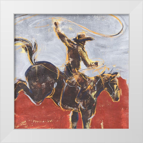 Morning Roundup I White Modern Wood Framed Art Print by Warren, Annie