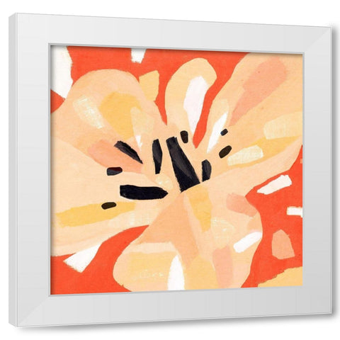 Boomin Bloom I White Modern Wood Framed Art Print by Warren, Annie