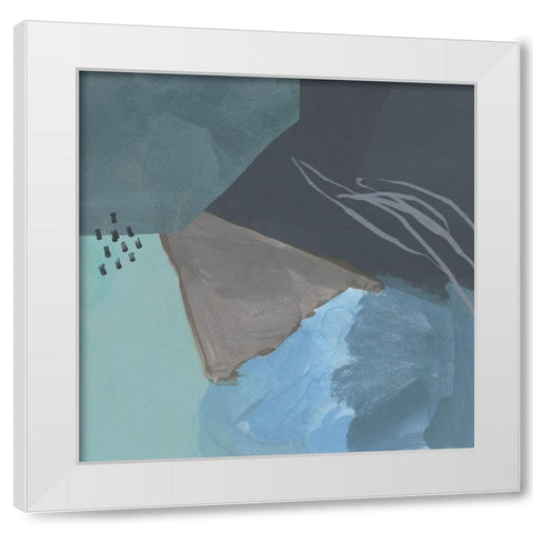 Steely Abstract IV White Modern Wood Framed Art Print by Green, Jacob