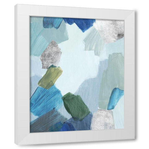 Liquid Links II White Modern Wood Framed Art Print by Popp, Grace