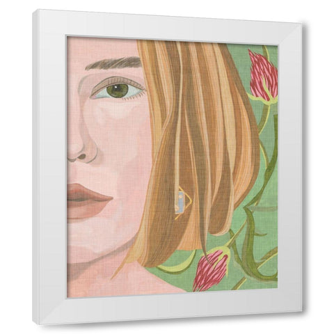 Morning Portrait I White Modern Wood Framed Art Print by Wang, Melissa