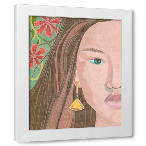 Morning Portrait II White Modern Wood Framed Art Print by Wang, Melissa