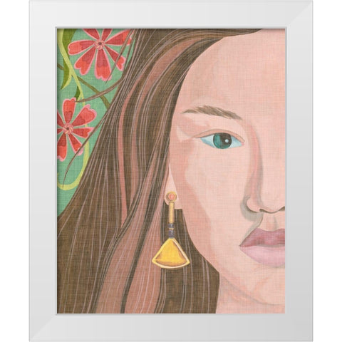 Morning Portrait II White Modern Wood Framed Art Print by Wang, Melissa