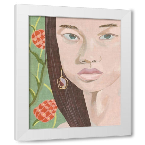 Morning Portrait III White Modern Wood Framed Art Print by Wang, Melissa