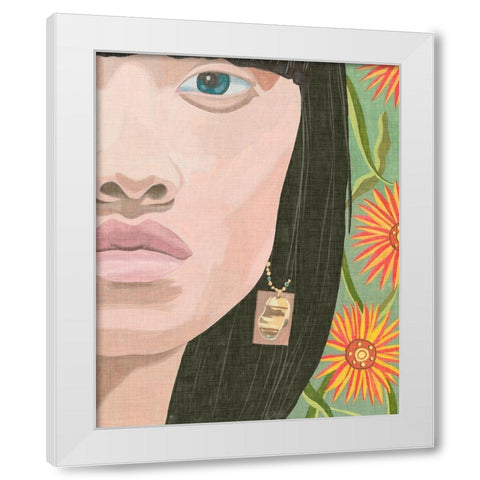 Morning Portrait IV White Modern Wood Framed Art Print by Wang, Melissa