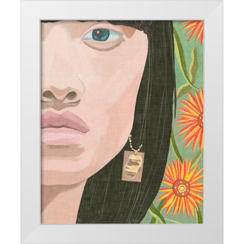 Morning Portrait IV White Modern Wood Framed Art Print by Wang, Melissa