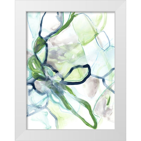 Hive Cycle I White Modern Wood Framed Art Print by Vess, June Erica