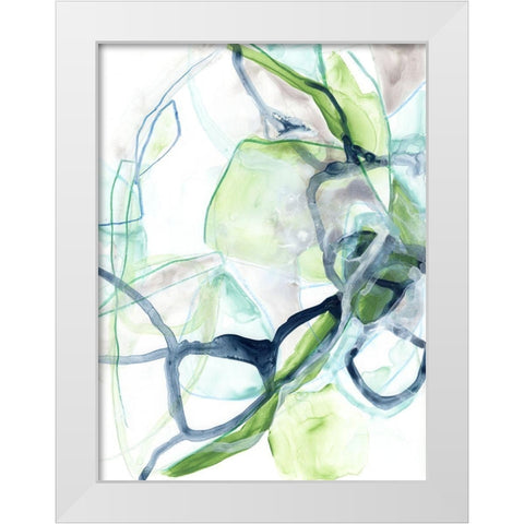 Hive Cycle II White Modern Wood Framed Art Print by Vess, June Erica