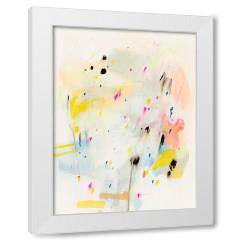 Sprinkle I White Modern Wood Framed Art Print by Barnes, Victoria