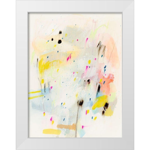 Sprinkle I White Modern Wood Framed Art Print by Barnes, Victoria