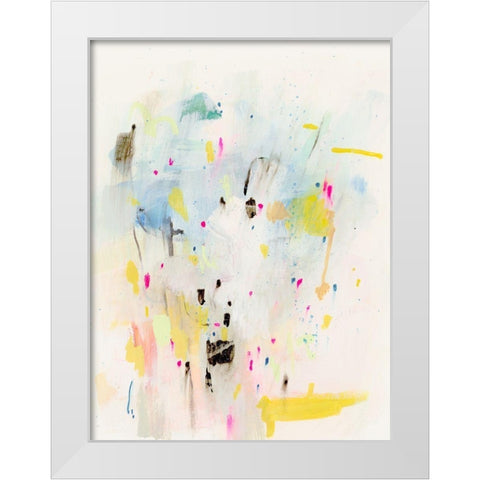 Sprinkle III White Modern Wood Framed Art Print by Barnes, Victoria