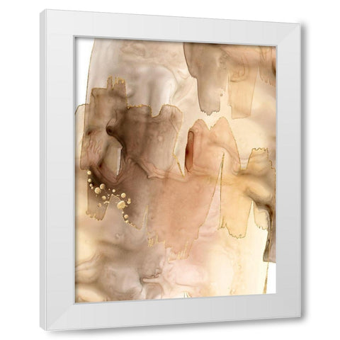 Gilded Movement I White Modern Wood Framed Art Print by Popp, Grace