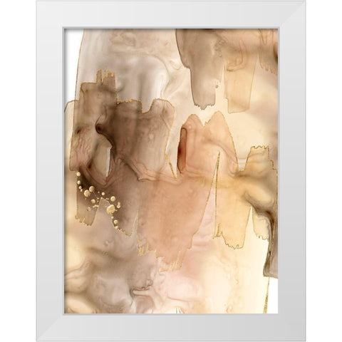 Gilded Movement I White Modern Wood Framed Art Print by Popp, Grace