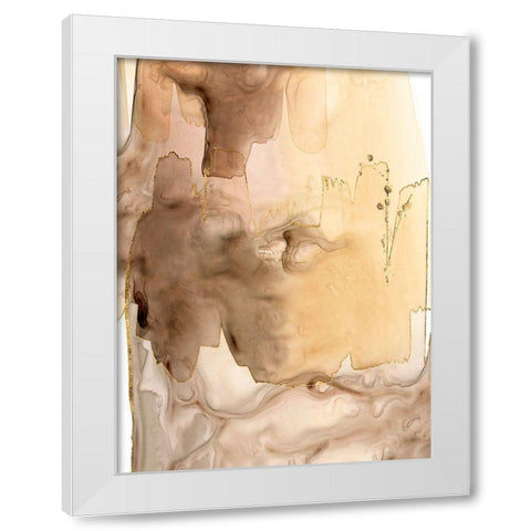 Gilded Movement II White Modern Wood Framed Art Print by Popp, Grace