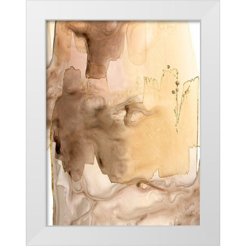 Gilded Movement II White Modern Wood Framed Art Print by Popp, Grace