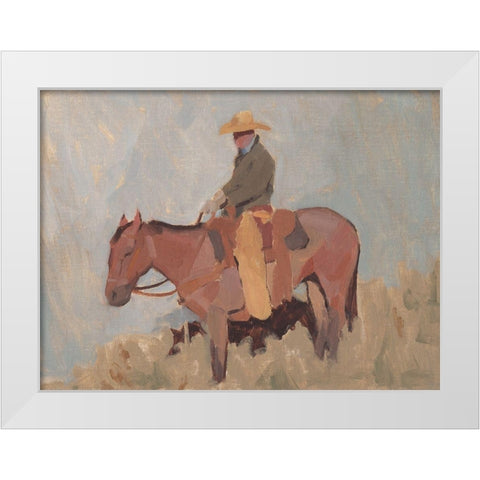 Ranch Hand II White Modern Wood Framed Art Print by Green, Jacob