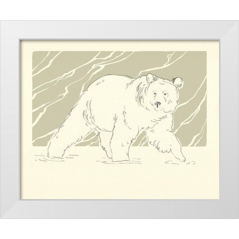 River Walk I White Modern Wood Framed Art Print by Green, Jacob